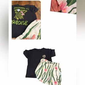 Overtime youth large hooping is paradise shirt shorts bundle